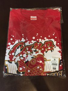 カープのビールかけTシャツ!