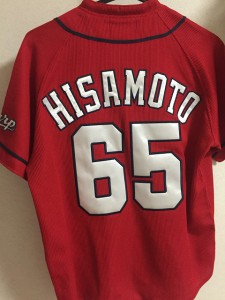 久本選手のユニ！