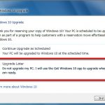 Windows10アップグレードを実行させない方法とアップグレード時のキャンセル方法