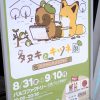 可愛いイラストがいっぱい！本日8/31(金)より広島パルコで「タヌキとキツネ展」開催