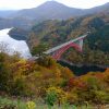 アーチ式ダムで西日本一の高さを誇る「温井ダム」！猪山展望台からの景観も抜群です