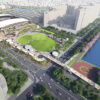 中央公園広場に建設されている新サッカースタジアムのイメージ図が公開！