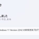 Windows 11 22H2更新後に「KB5017321」の更新エラー0x800f0806が発生する場合